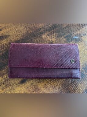 Dunhill vintage Burgundy Leather kisslock Continental Wallet
